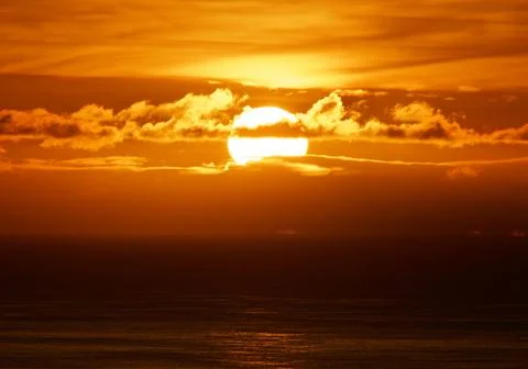 The sun is shining brightly. Stock Photos