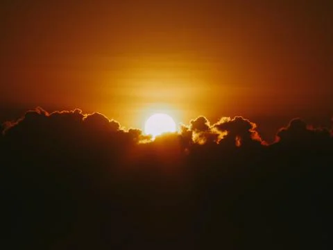 The sun is shining brightly. Stock Photos