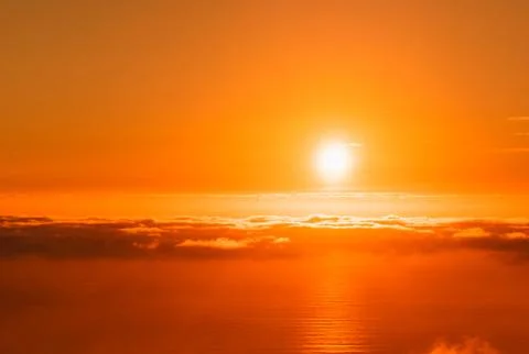 The sun is shining brightly. Stock Photos