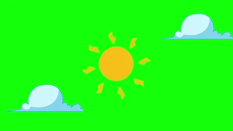Sun Shining with Cloud - Royalty Free Clip 스톡 동영상 341586999