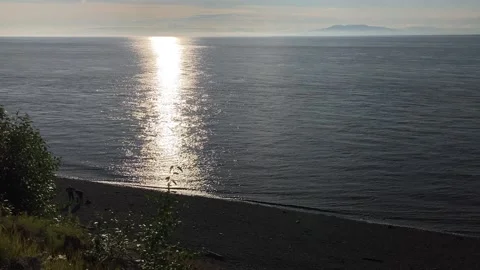 Sun Shining Down on the Ocean Stock Footage 237826669