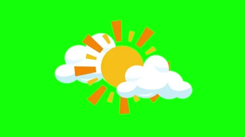 Sun Shining Isolated Green Screen Stock Video Stock Footage 341337581