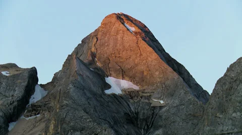 Sun Shining on Rock Stock Footage 36053238