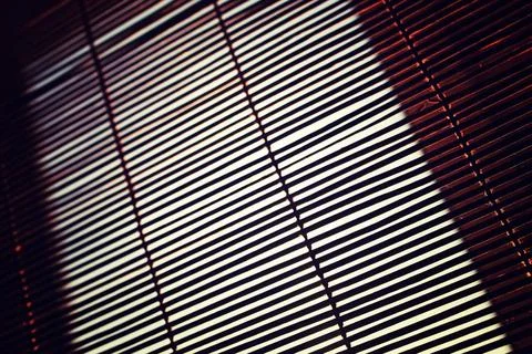 Sun shining through the blinds various backgrounds with elements of wood t... Foto stock