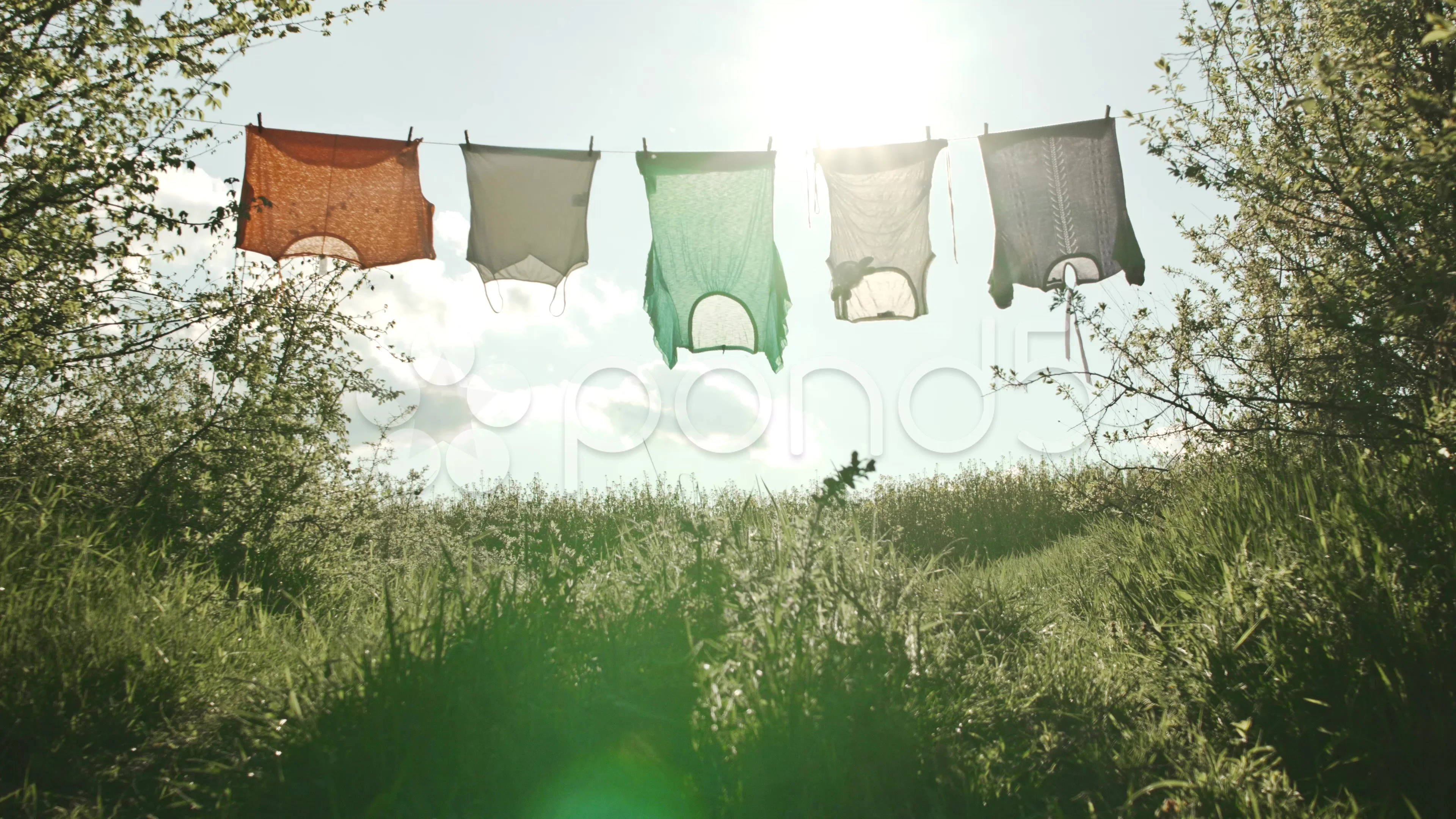 sunlight through clothes