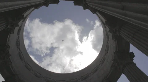 Sun Shining through Columns Stock Footage 39820334