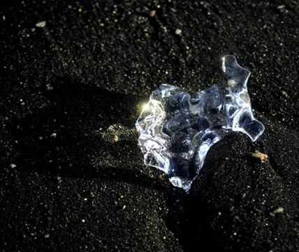 Sun shining through ice Stock Photos
