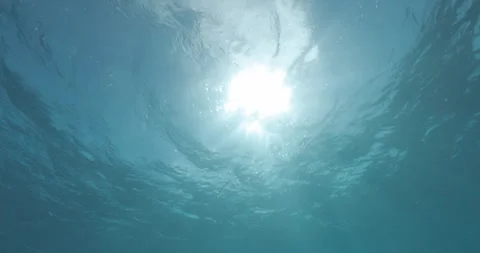 Sun Shining through the Ocean Stock Footage 280105860