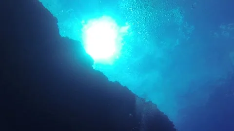 Sun shining through water Stock Footage 41322584