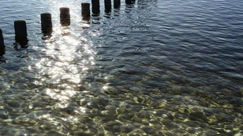 Sun Shore Background Stock Footage 23012331