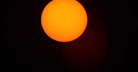 Sun shot with a Solar Filter, AR2585 Video stock 67337626