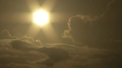 Sun Sinks Behind Clouds, the Everglades Florida Video Stock Footage 12761547