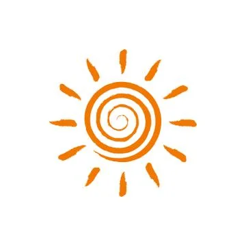 Sun sketch Stock Illustration