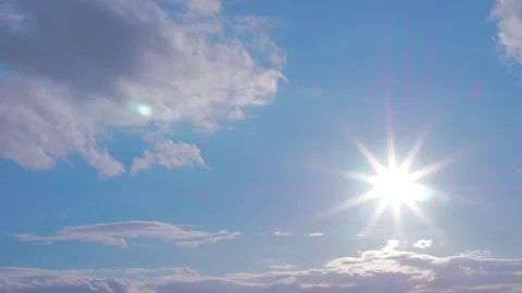 Sun sky and clouds1 Stock Footage 300584936