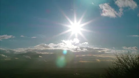 Sun sky and clouds3 Stock Footage 300585163