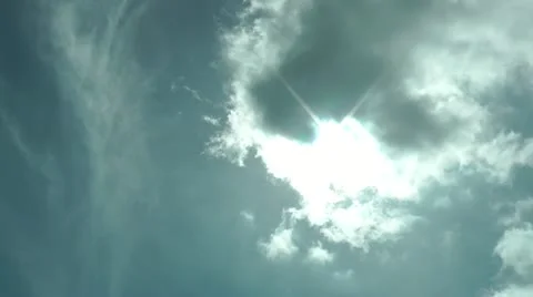 Sun Sky cloud windy moving fast Time Laps Stock Footage 21887742