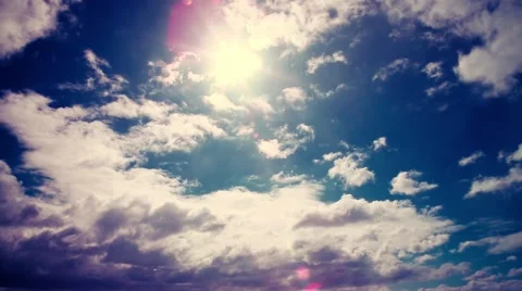 Sun sky clouds. Stock Footage 49071846