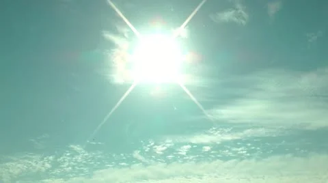 Sun in Sky Stock Footage
