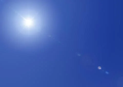 Sun in the Sky Stock Illustration