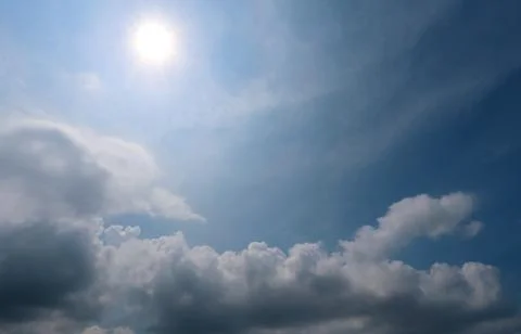 Sun in the sky Stock Photos