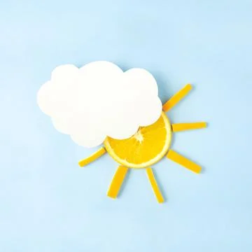 Sun in the sky. Stock Photos