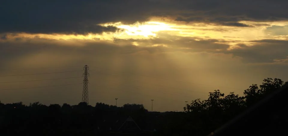 The sun in the sky Stock Photos