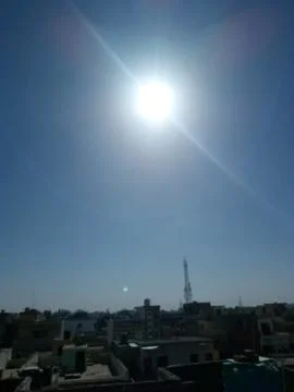 Sun in the sky Stock Photos
