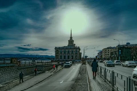 Sun sky promenade Stock Photos