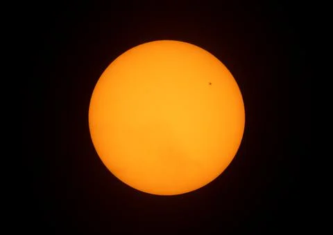 Sun With Small Sunspot Activity Stock Photos