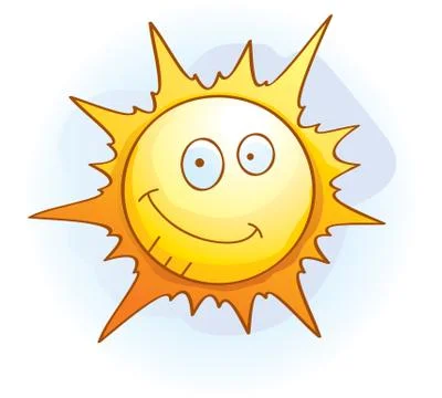 Sun smiling Stock Illustration