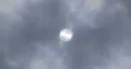 Sun in Snow Clouds Abstract HD Footage
