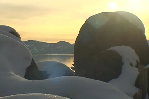 Sun on the Snow Stock Footage 108995