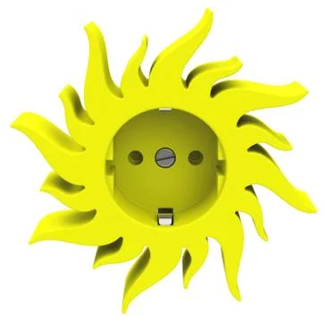 The sun socket Stock Illustration