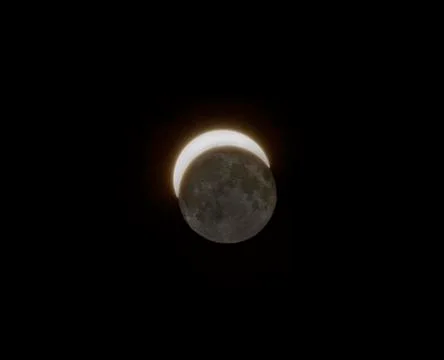 Sun, solar eclipse with a moon Fotos Stock