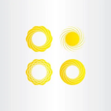 Sun solar energy icon vector collection set elements Stock Illustration