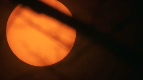 Sun solar filter Video stock 32999884