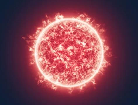 The Sun Solar Flare Stock-Illustration