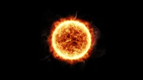 Sun Solar Flare Particles coronal mass ejections Stock Footage 81037902