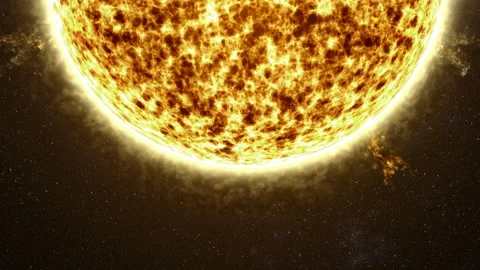 Sun Solar Flare Particles coronal mass ejections Stock Footage 247642653