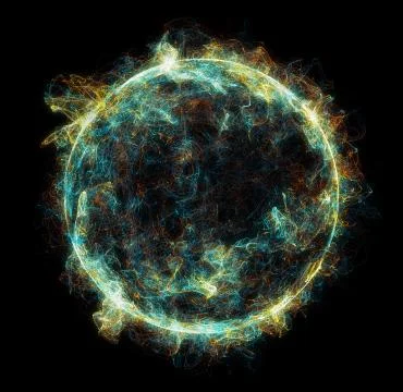 Sun Solar Flare Particles coronal mass ejections Stock Illustration