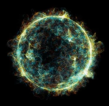 Sun Solar Flare Particles coronal mass ejections Stock Illustration