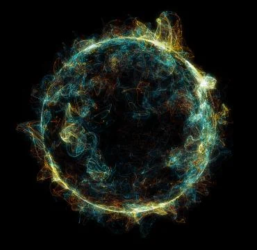 Sun Solar Flare Particles coronal mass ejections Stock Illustration