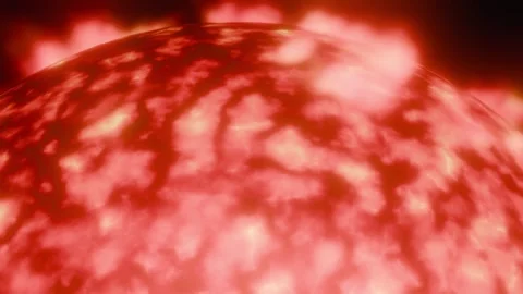 Sun with solar flares. 3d animation render Stock Footage 281211308
