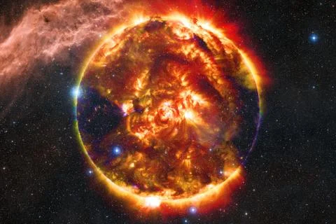 Sun. Solar System. Elements of this image furnished by NASA Stock Photos