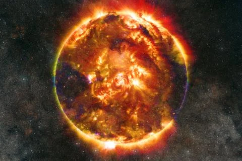 Sun. Solar System. Elements of this image furnished by NASA Stock Photos