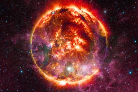 Sun. Solar System. Elements of this image furnished by NASA Stock Photos