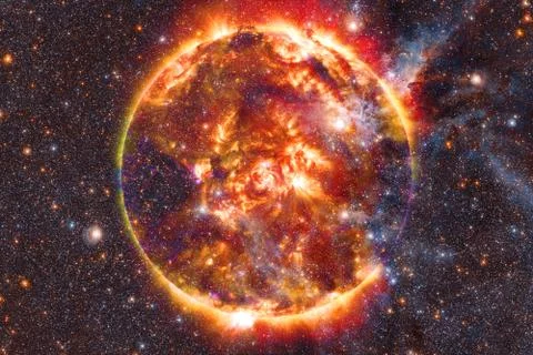 Sun. Solar System. Elements of this image furnished by NASA Stock Photos