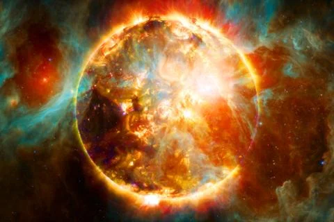 Sun. Solar System. Elements of this image furnished by NASA Stock Photos