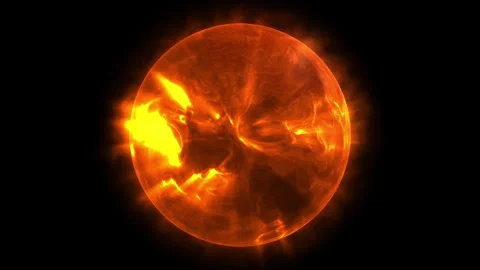 Sun in Space Cosmology Background Loop Animated Video stock 321879850