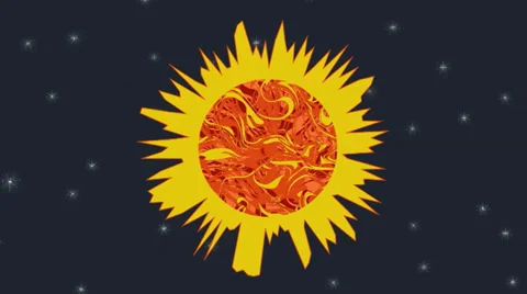 Sun in space Stock Footage 35901710